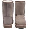 imageVepose Womens Winter Snow Boots Warm Fur Mid Calf Tall Suede Fuzzy Slip on ShoesShort 987 Mushroom