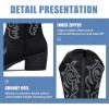imageVepose Womens Cowboy Mid Calf Boots Cowgirl Western Embroidered Chunky Low Heel 9800 Boots with ZipperBlackmodern Cowboy