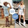 imageVepose Womens Cowboy Mid Calf Boots Cowgirl Western Embroidered Chunky Low Heel 9800 Boots with ZipperWhitemodern Cowboy