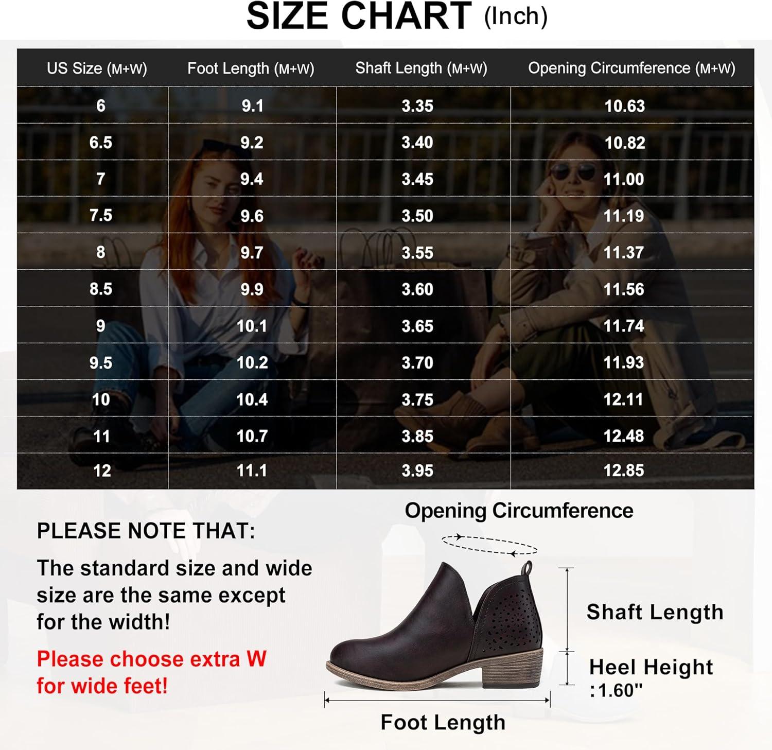 imageVepose Womens Short Ankle Boots Low Heel Western Cutout Perforated BootiesClassic Perf912dark Tan