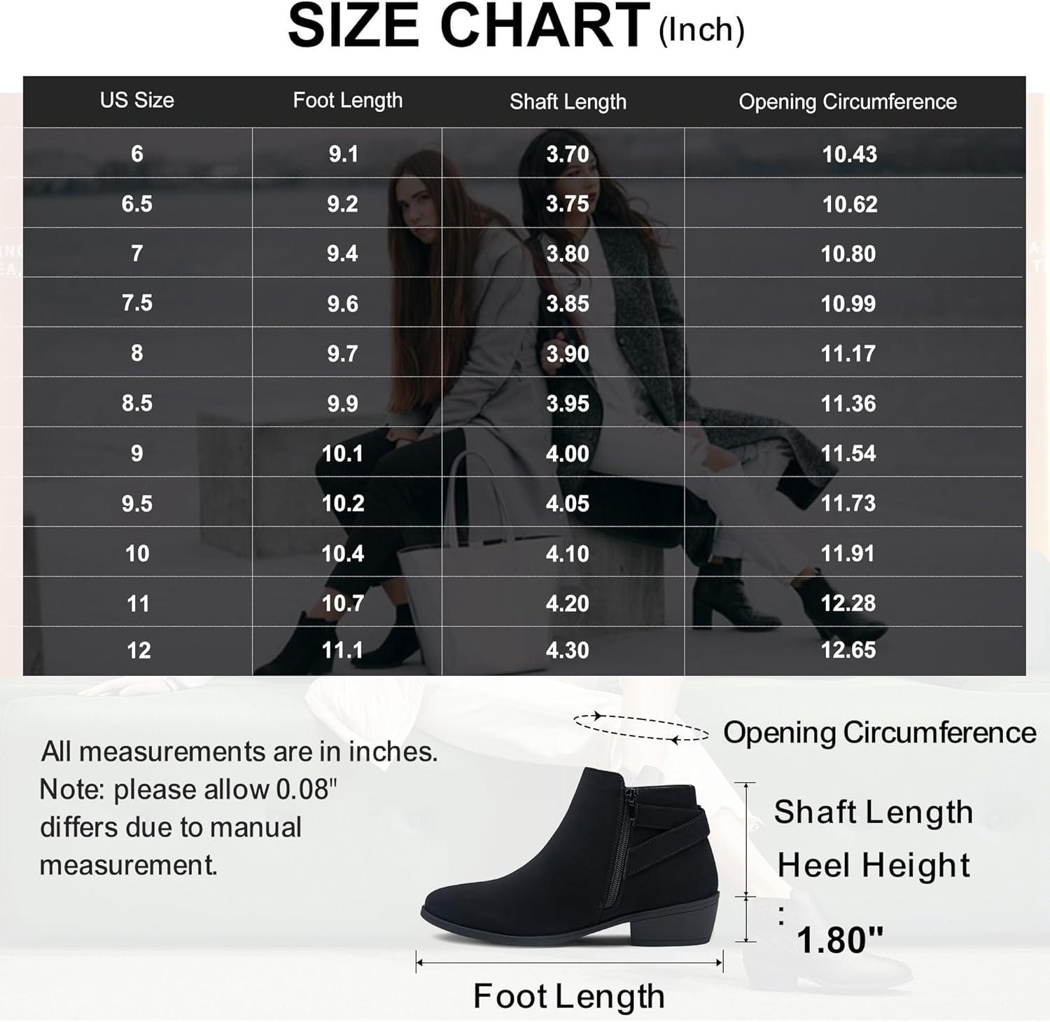 imageVepose Womens Short Ankle Boots Low Heel Western Cutout Perforated BootiesElegant911black Nubuck