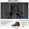 imageVepose Womens Short Ankle Boots Low Heel Western Cutout Perforated BootiesElegant911cognac