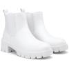 imageVepose Womens 936 Chelsea Ankle Boots Platform Lug Sole Elastic Slip on BootiesAllwhiteclassic936