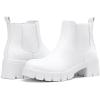 imageVepose Womens 936 Chelsea Ankle Boots Platform Lug Sole Elastic Slip on BootiesAllwhiteclassic936
