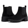 imageVepose Womens 936 Chelsea Ankle Boots Platform Lug Sole Elastic Slip on BootiesBlacknubuckclassic936