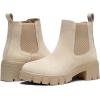 imageVepose Womens 936 Chelsea Ankle Boots Platform Lug Sole Elastic Slip on BootiesNudeclassic936