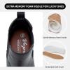 imageVepose Womens 9607 Chelsea Ankle Boots PullOn Booties for WomenBlackleather