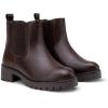 imageVepose Womens 9607 Chelsea Ankle Boots PullOn Booties for WomenBrown