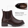 imageVepose Womens 9607 Chelsea Ankle Boots PullOn Booties for WomenBrown