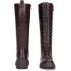 imageVepose Womens 953 Lace Platform Combat Knee High Boots with Comfort Chunky HeelWhisky