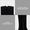 imageVepose Womens 998 Suede Over The Knee High Boots Low Flat Heel Thigh High Boots for WomenBlackknee High998