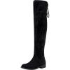 imageVepose Womens 998 Suede Over The Knee High Boots Low Flat Heel Thigh High Boots for WomenBlackknee High998
