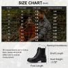 imageVepose Womens 916 Ankle Boots Combat Lace up Booties with Inside ZipperChelsea Laces916black