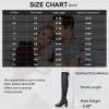 imageVepose Womens Over The Knee High Boots Suede Thigh High Boot 3 Inch Chunky Heels Zipper Adjustable Opening ShoesBlack Pu