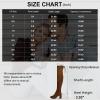 imageVepose Womens Over The Knee High Boots Suede Thigh High Boot 3 Inch Chunky Heels Zipper Adjustable Opening ShoesBrown