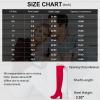 imageVepose Womens Over The Knee High Boots Suede Thigh High Boot 3 Inch Chunky Heels Zipper Adjustable Opening ShoesRed