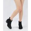 imageVepose Womens 9001 Suede Leather Ankle Boots Dressy Short Booties with Inner Zipper for LadyBlack9001