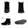 imageVepose Womens 9001 Suede Leather Ankle Boots Dressy Short Booties with Inner Zipper for LadyBlack9001