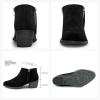 imageVepose Womens 9001 Suede Leather Ankle Boots Dressy Short Booties with Inner Zipper for LadyBlack9002