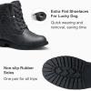 imageVepose Womens 903 Combat Ankle Boots Lace up Comfortable Booties Low HeelGrey Knitting927