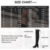 imageVepose Womens Aria Thigh High Over The Knee Boots Cute Suede Long Boots with High Heel and Inner ZipperBlack
