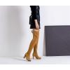 imageVepose Womens Aria Thigh High Over The Knee Boots Cute Suede Long Boots with High Heel and Inner ZipperKhaki Coffee Suede