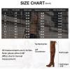 imageVepose Womens Aria Thigh High Over The Knee Boots Cute Suede Long Boots with High Heel and Inner ZipperLeopard
