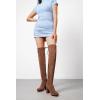 imageVepose Womens Aria Thigh High Over The Knee Boots Cute Suede Long Boots with High Heel and Inner ZipperMocha Brown