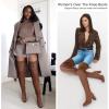 imageVepose Womens Aria Thigh High Over The Knee Boots Cute Suede Long Boots with High Heel and Inner ZipperMocha Brown
