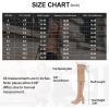 imageVepose Womens Aria Thigh High Over The Knee Boots Cute Suede Long Boots with High Heel and Inner ZipperSand