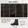 imageVepose Womens Combat Ankle Black Flat Boots Military Fashion 925 Booties Inner ZipperLeather Black