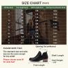 imageVepose Womens Short Ankle Boots Low Heel Western Cutout Perforated BootiesAclassic Perf912black Pu