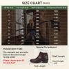 imageVepose Womens Short Ankle Boots Low Heel Western Cutout Perforated BootiesElegant911dark Tan