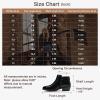 imageVepose Womens Short Ankle Boots Low Heel Western Cutout Perforated BootiesLeather Western911lblack