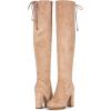imageVepose Womens Thigh High Black Over The Knee Boots Tall Suede Knee High 996 BootSandimitation Grain996