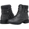 imageVepose Womens 903 Combat Ankle Boots Lace up Comfortable Booties Low HeelGrey Knitting927