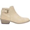 imageVepose Womens Short Ankle Boots Low Heel Western Cutout Perforated BootiesElegant911tan Nubuck