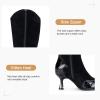 imageVepose Womens Knee High Boots Tall Dress Fashion Pointed Toe Kitten Low Heel Boots with Side ZipperBlack Suede