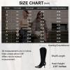 imageVepose Womens Knee High Boots Tall Dress Fashion Pointed Toe Kitten Low Heel Boots with Side ZipperBlack Suede