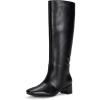 imageVepose Knee High Boots for Women Tall Riding Square Toe 9507 Botas Womens Low Chunky Block Heel Boots with Side ZipperBlack