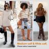 imageVepose Womens 949 Knee High BootsTall Riding Boots Low Heel with Wide Calf and Wide WidthsKnee High948brownDark Brown
