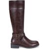 imageVepose Womens 949 Knee High BootsTall Riding Boots Low Heel with Wide Calf and Wide WidthsKnee High948brownDark Brown
