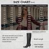 imageVepose Knee High Boots for Women with Kitten Low Heel Tall Fashion Square Toe Long Dressy Boots Casual Comfort Botas Trendy para MujerBlack9528kitten
