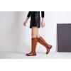 imageVepose Womens Knee High Boots 956 Wide Calf Zipper Tall Fashion BootsBrown