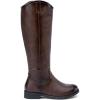 imageVepose Womens Knee High Boots 956 Wide Calf Zipper Tall Fashion BootsCoffee