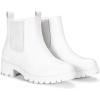 imageVepose Womens 9607 Chelsea Ankle Boots PullOn Booties for WomenAllwhite