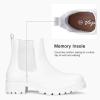 imageVepose Womens 9607 Chelsea Ankle Boots PullOn Booties for WomenAllwhite