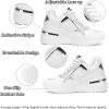 imageVepose Womens Fashion SneakersArch Support Wedge Sneakers for LadySneaker8026awhite
