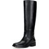 imageVepose Womens 9509 Knee High Boots Low Heel Square Toe Riding Boots Tall Boots with Side ZipperBlack9509
