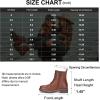imageVepose Womens Combat Ankle Boots Lace up Classic Short Low Heel Zipper 9623 BootiesMocha Brownclassic Boots9623